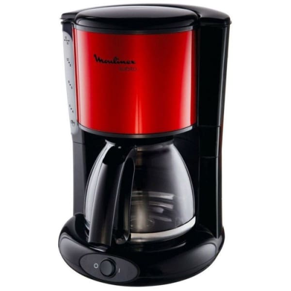 Cafetière MOULINEX 1000W Noir & Rouge (FG360D10) Cafetière MOULINEX 1000W Noir & Rouge (FG360D10)